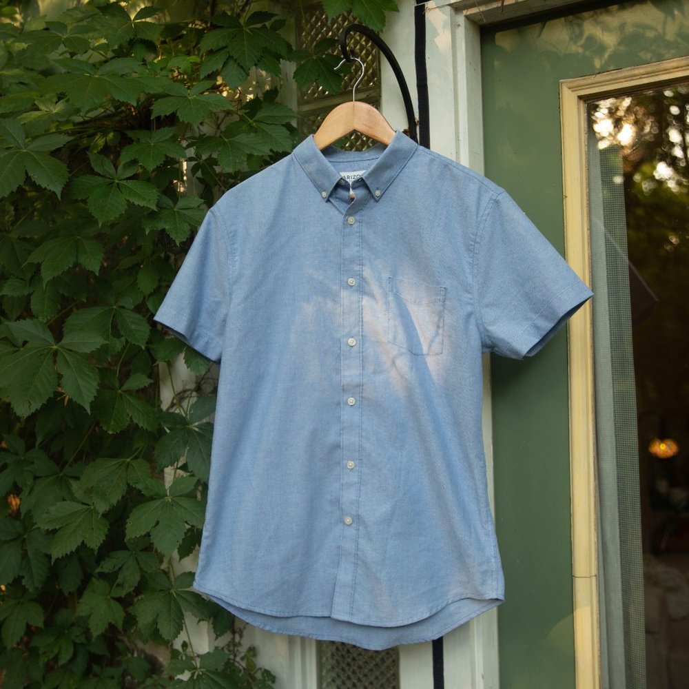 Solid Blue Arizona Jean Co Button Down
